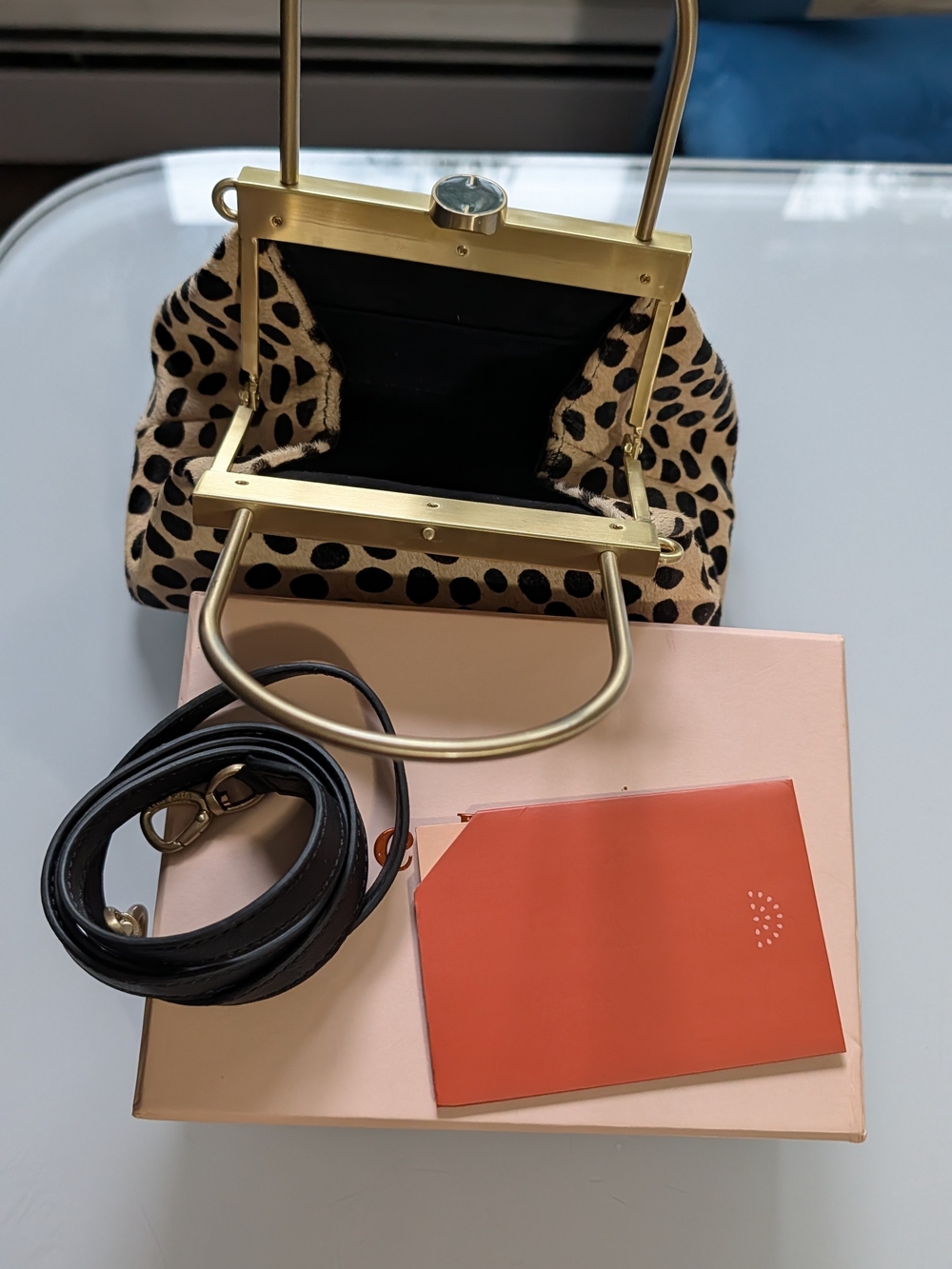 Cult Gaia Estella Bag - Leopard Spot Top-Handle Women’s Bag - Picture 5 of 5